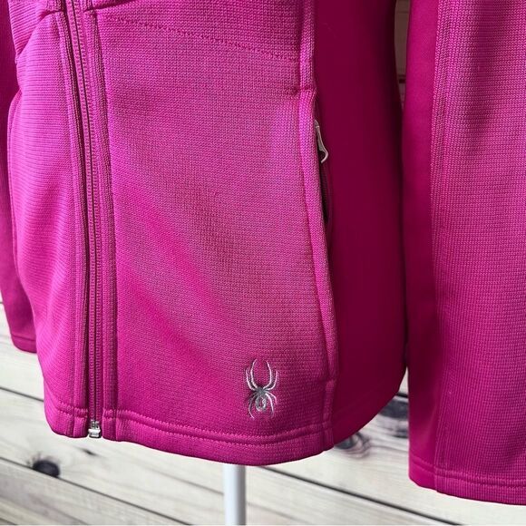 Spyder Core Magenta Full Zip Mid Weight Sweater Jacket - Picture 4 of 10